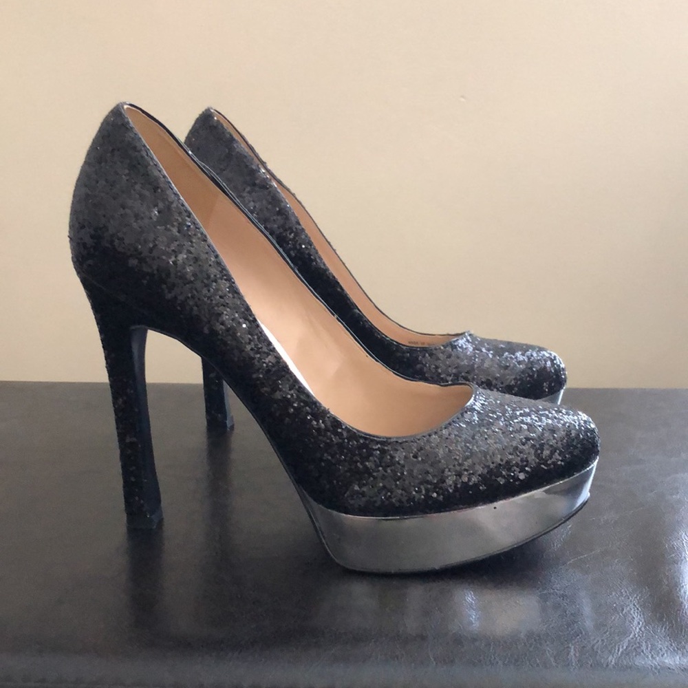 Joan & David Glittered platform heels - Picture 5 of 9